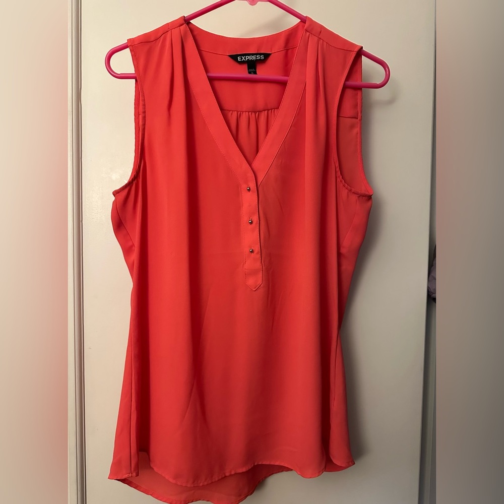 Women's Sleeveless Coral Top